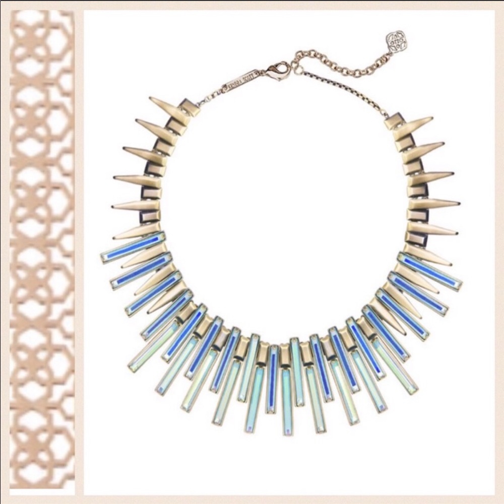 NWT Kendra Scott ‘Kaplan’ Necklace- Blue Green - Picture 1 of 5